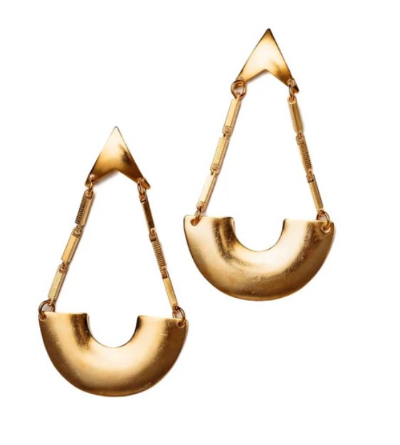 Gold Delma Earrings - Amor Lafayette