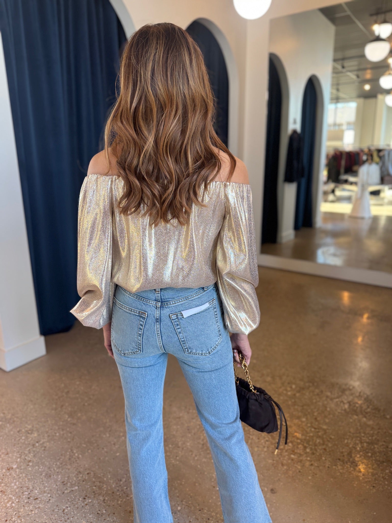 Gold Esther Top - Amor Lafayette