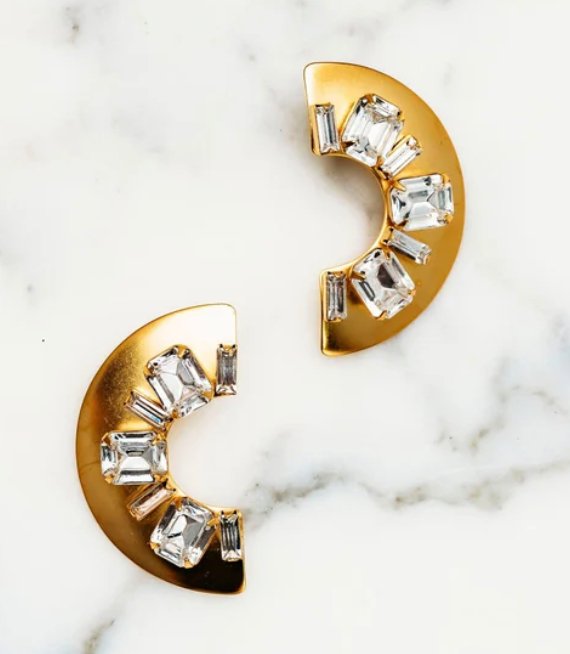 Gold Ginna Earrings - Amor Lafayette