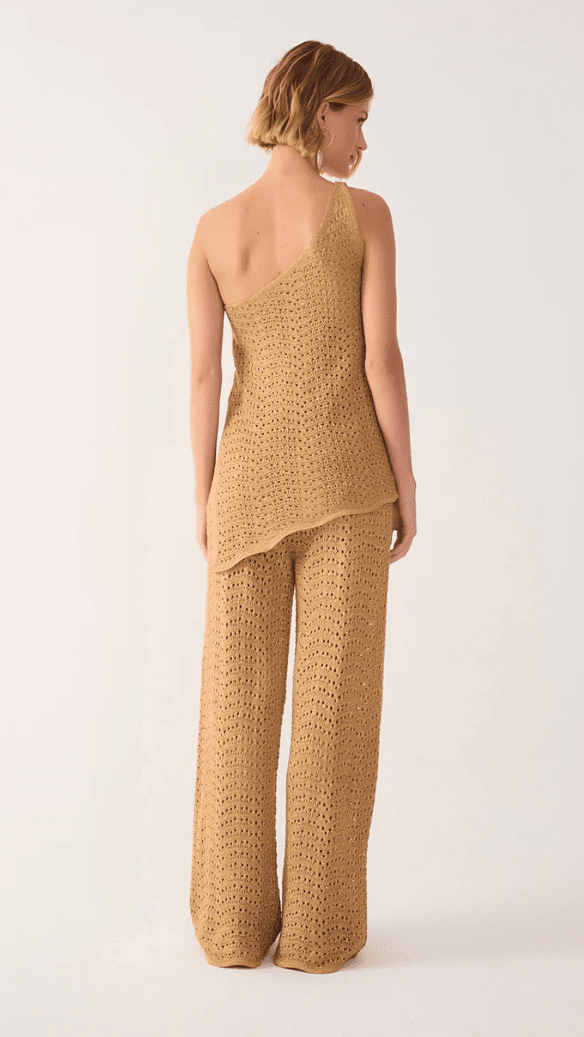 Gold Knit Lurex Pant - Amor Lafayette