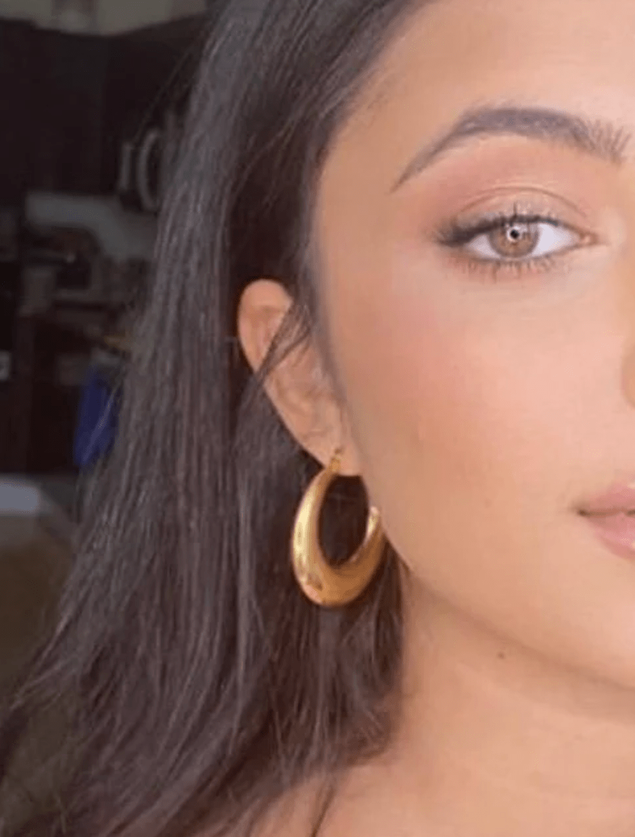 Gold Maddie Hoops - Amor Lafayette