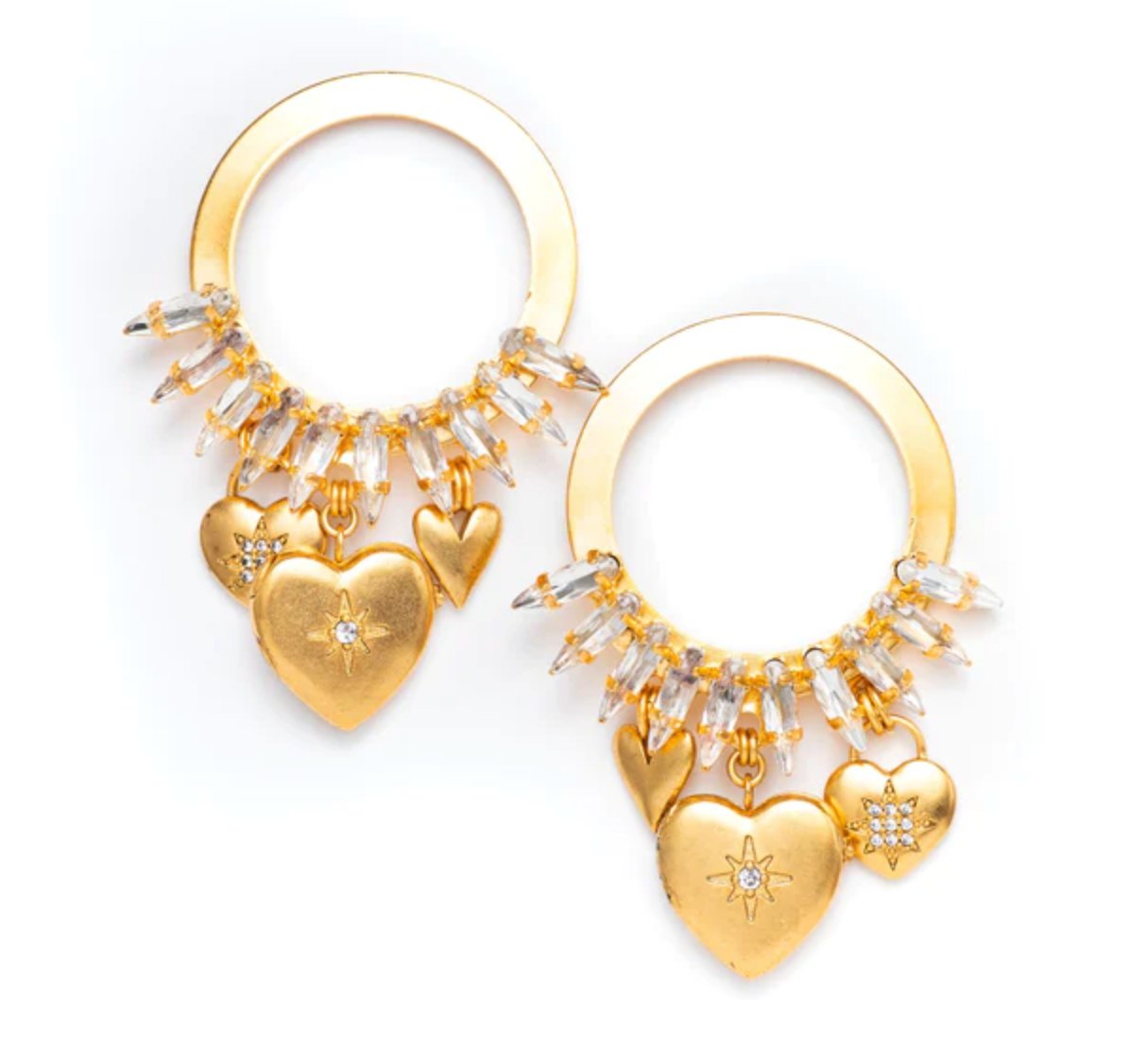 Gold Zinnia Earrings - Amor Lafayette