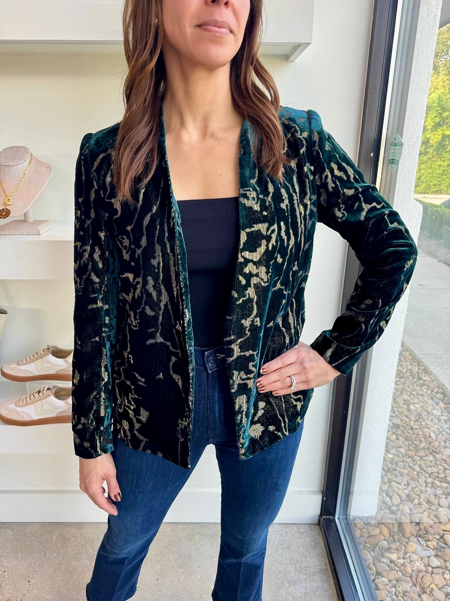 Golden Jade Elize Blazer - Amor Lafayette