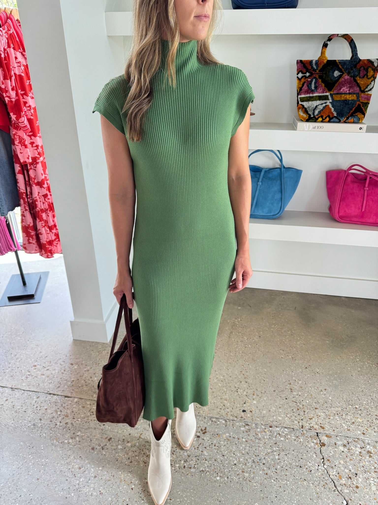 Green Aconitum Knit Dress - Amor Lafayette