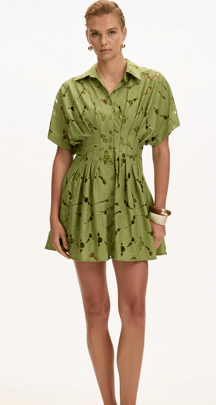Green Angevin Dress - Amor Lafayette
