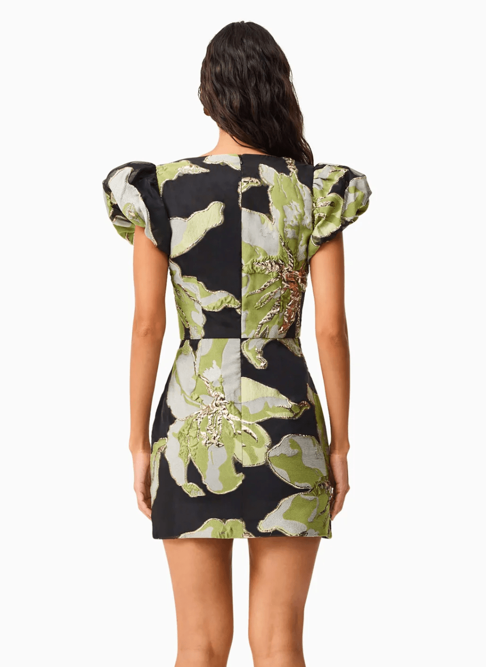 Green Black Elysia Mini Dress - Amor Lafayette
