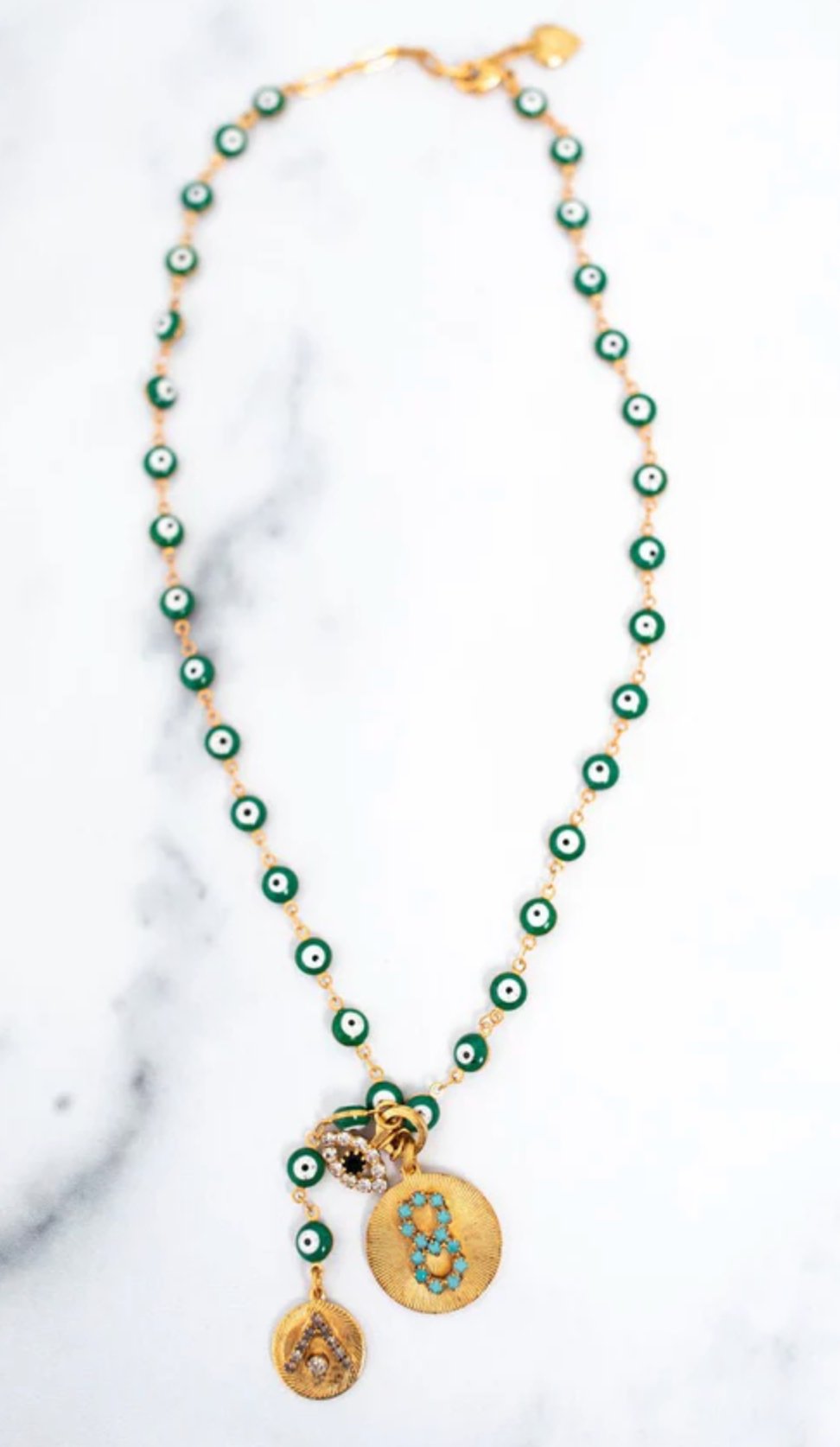 Green Galia Necklace - Amor Lafayette