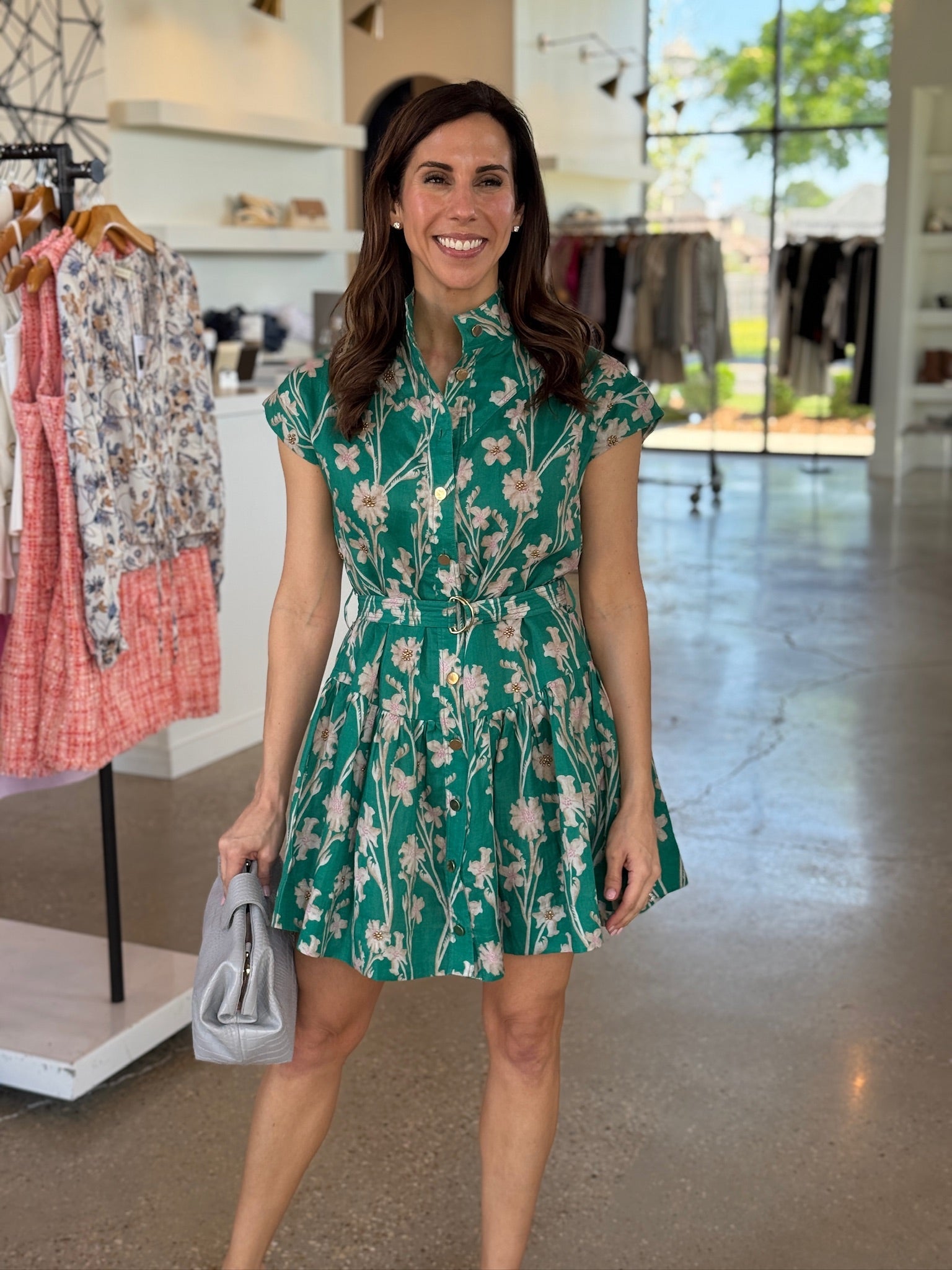Green Garden Zelie Dress - Amor Lafayette