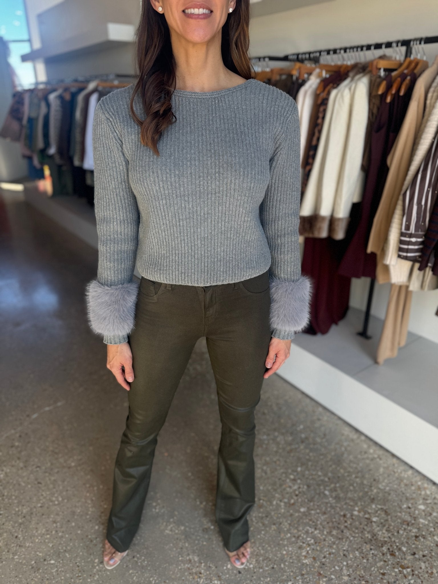 Grey Lisa Top - Amor Lafayette