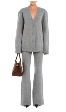 Grey Mickie Knit Flare Pant - Amor Lafayette