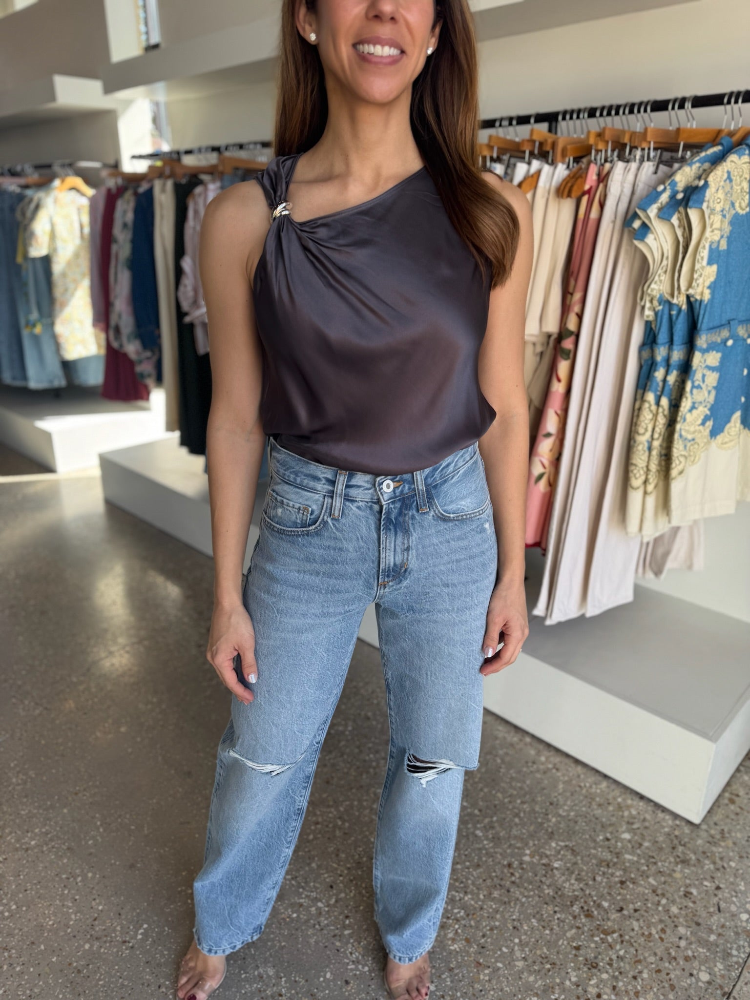 Gunmetal Karley Top - Amor Lafayette