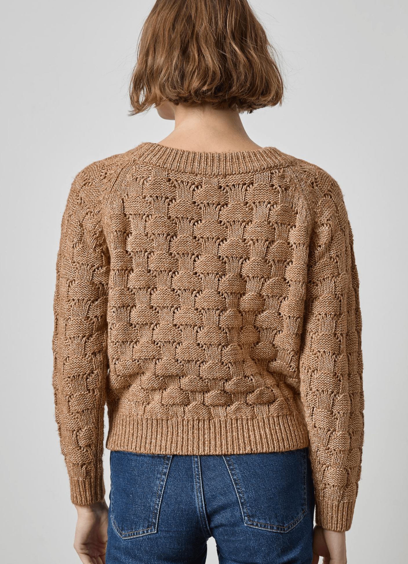 Hazelnut Long Sleeve Ballet Neck Sweater - Amor Lafayette