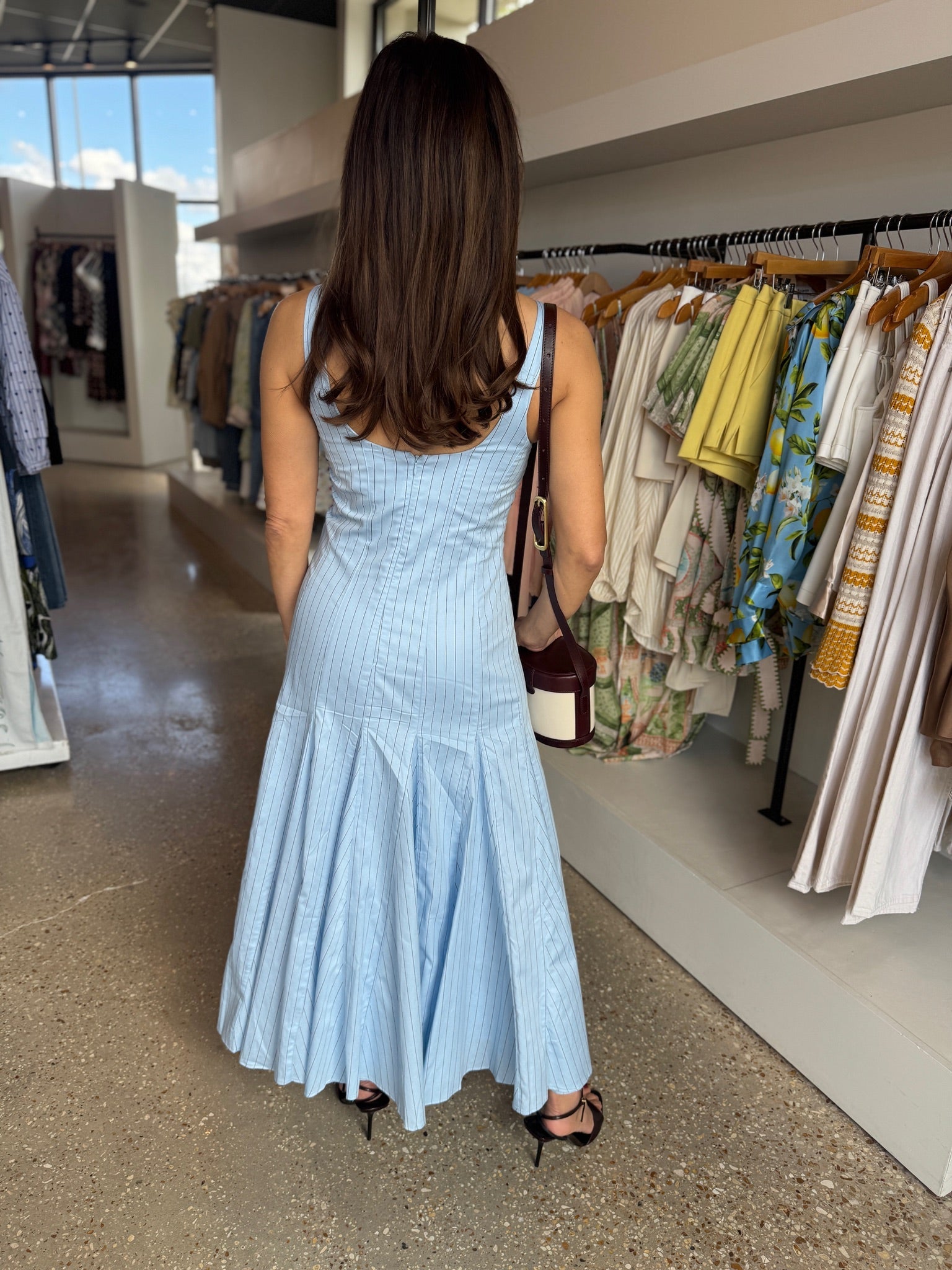 Hazy Blue Adira Dress - Amor Lafayette