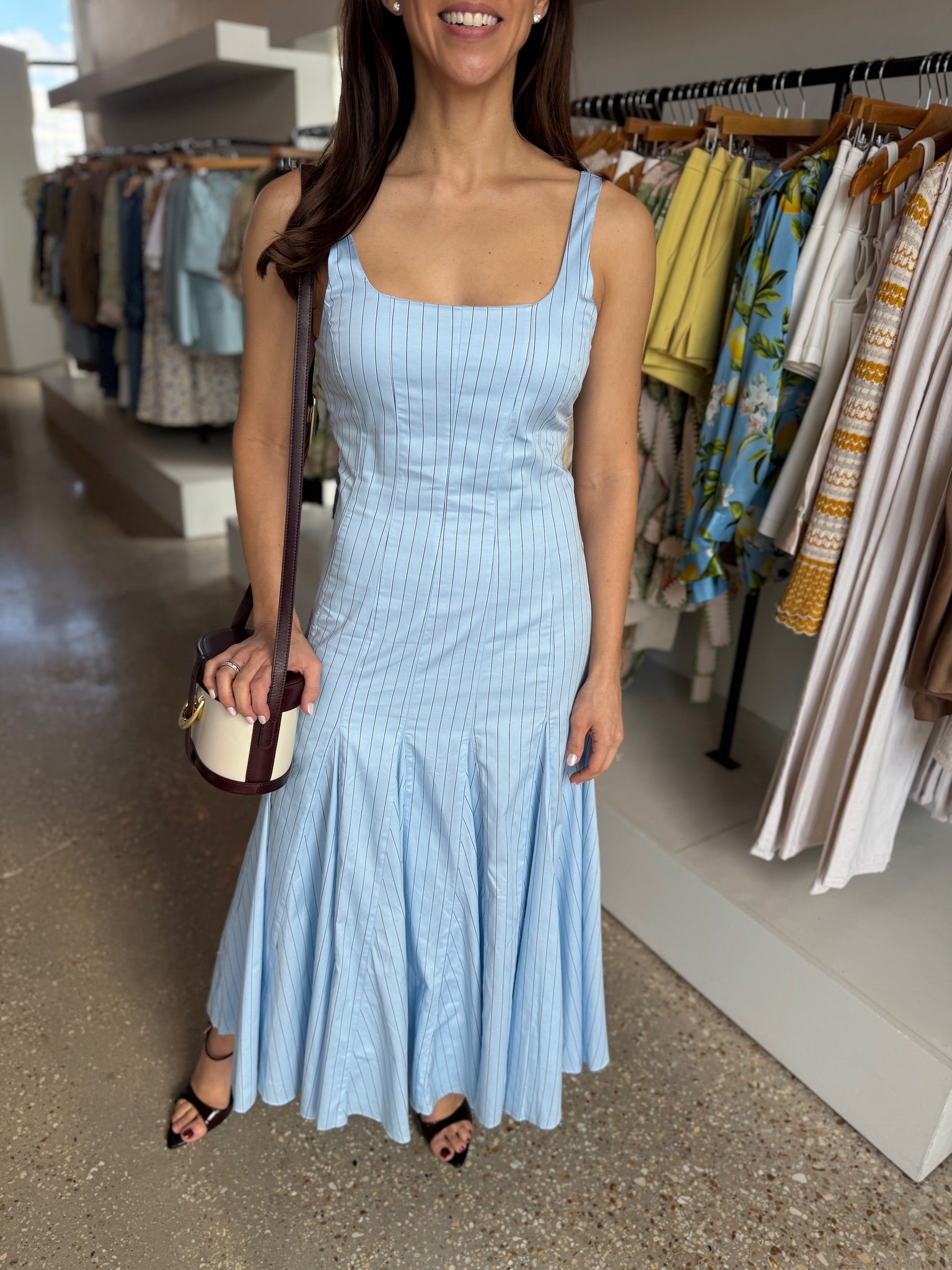 Hazy Blue Adira Dress - Amor Lafayette