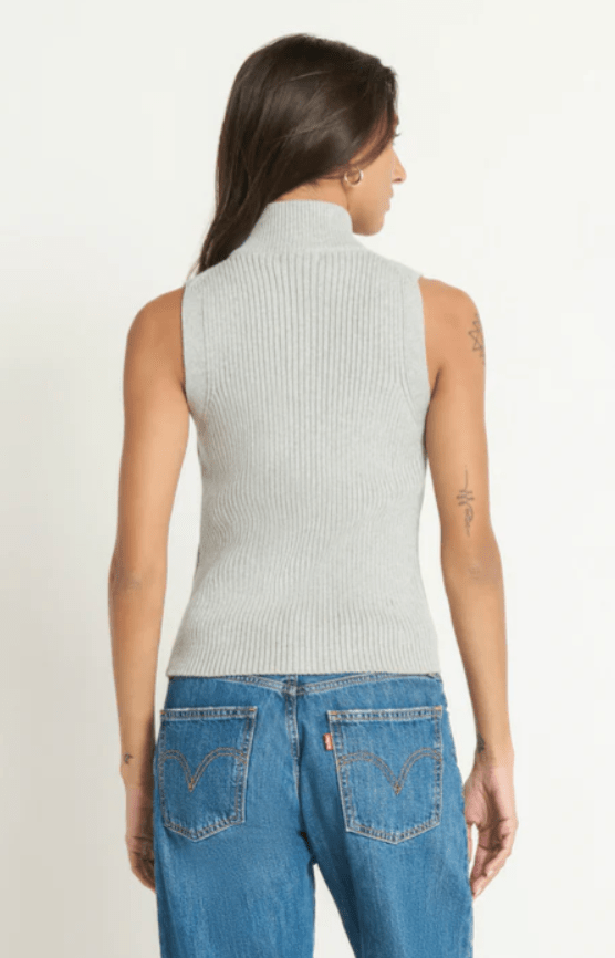 Heather Grey Ira Sweater Vest - Amor Lafayette