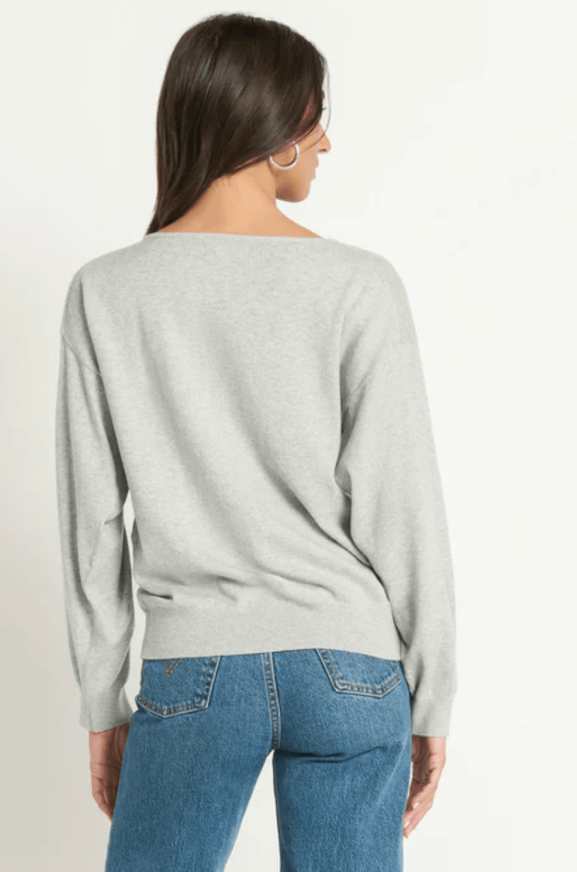 Heather Grey Jolie Sweater - Amor Lafayette