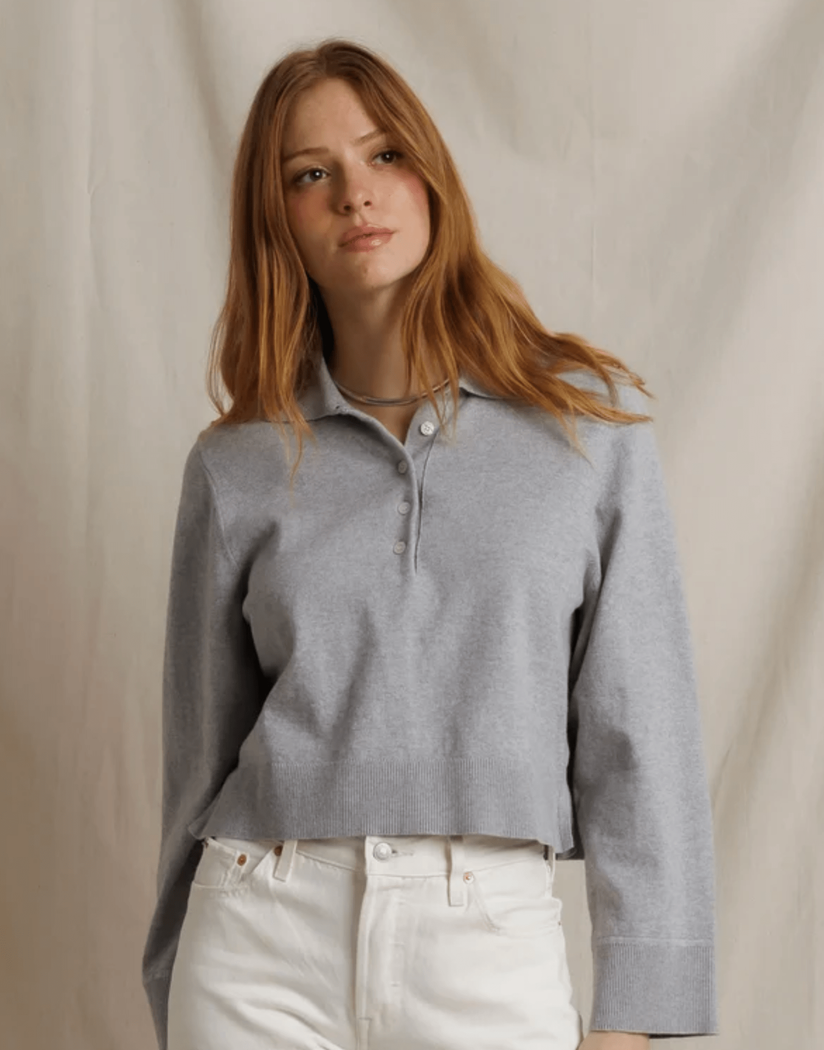Heather Grey Ximena Top - Amor Lafayette