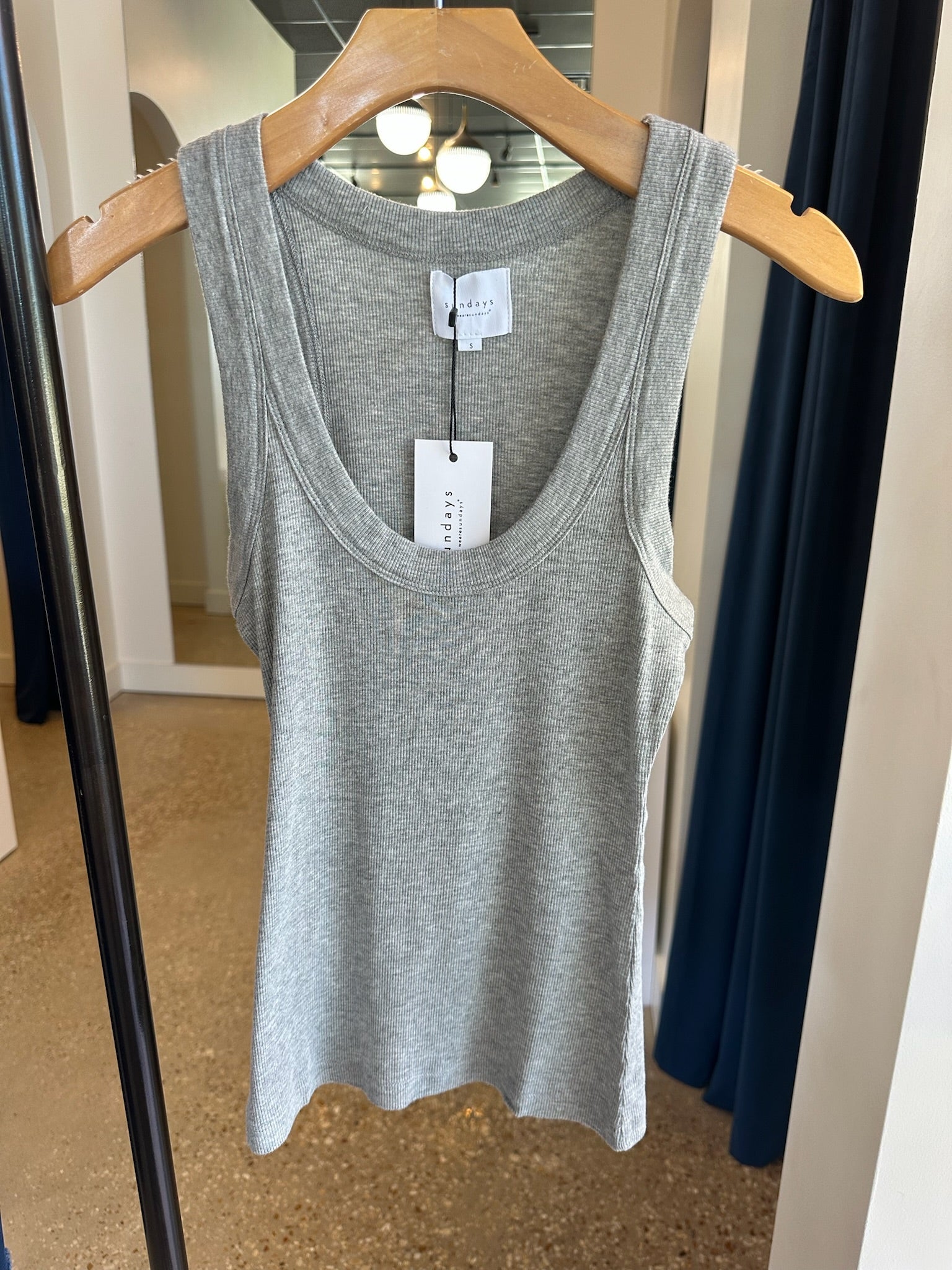 Heathered Grey Danny Tank - Amor Lafayette