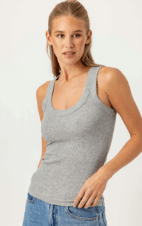 Heathered Grey Danny Tank - Amor Lafayette