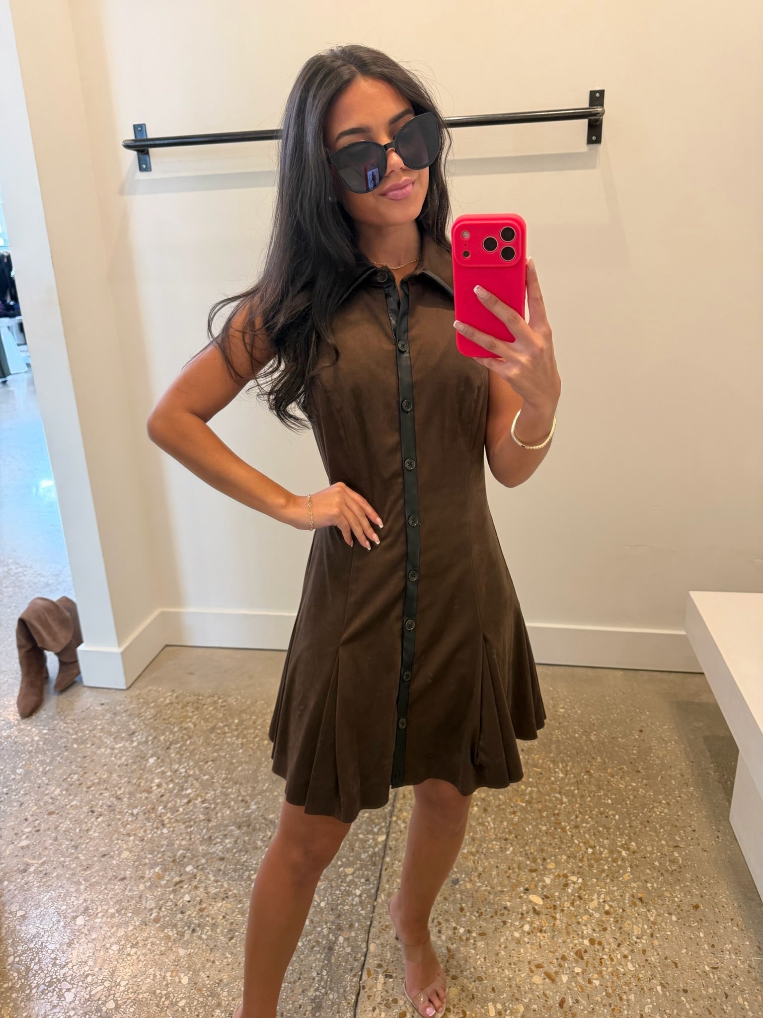 Heritage Brown STELLA DRESS - Amor Lafayette