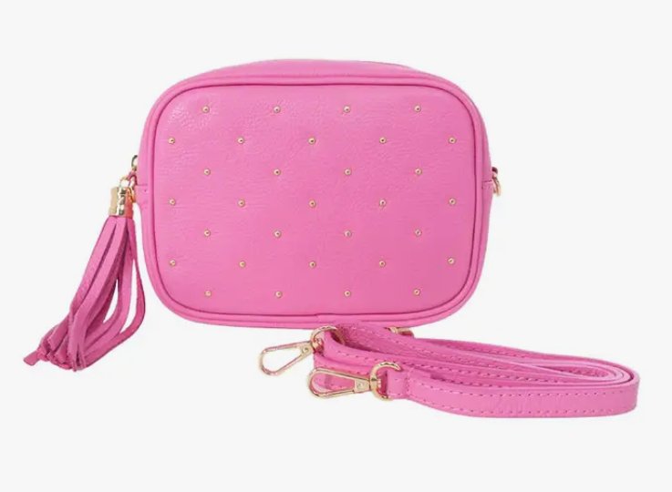 Hot Pink Stud Camera Bag - Amor Lafayette