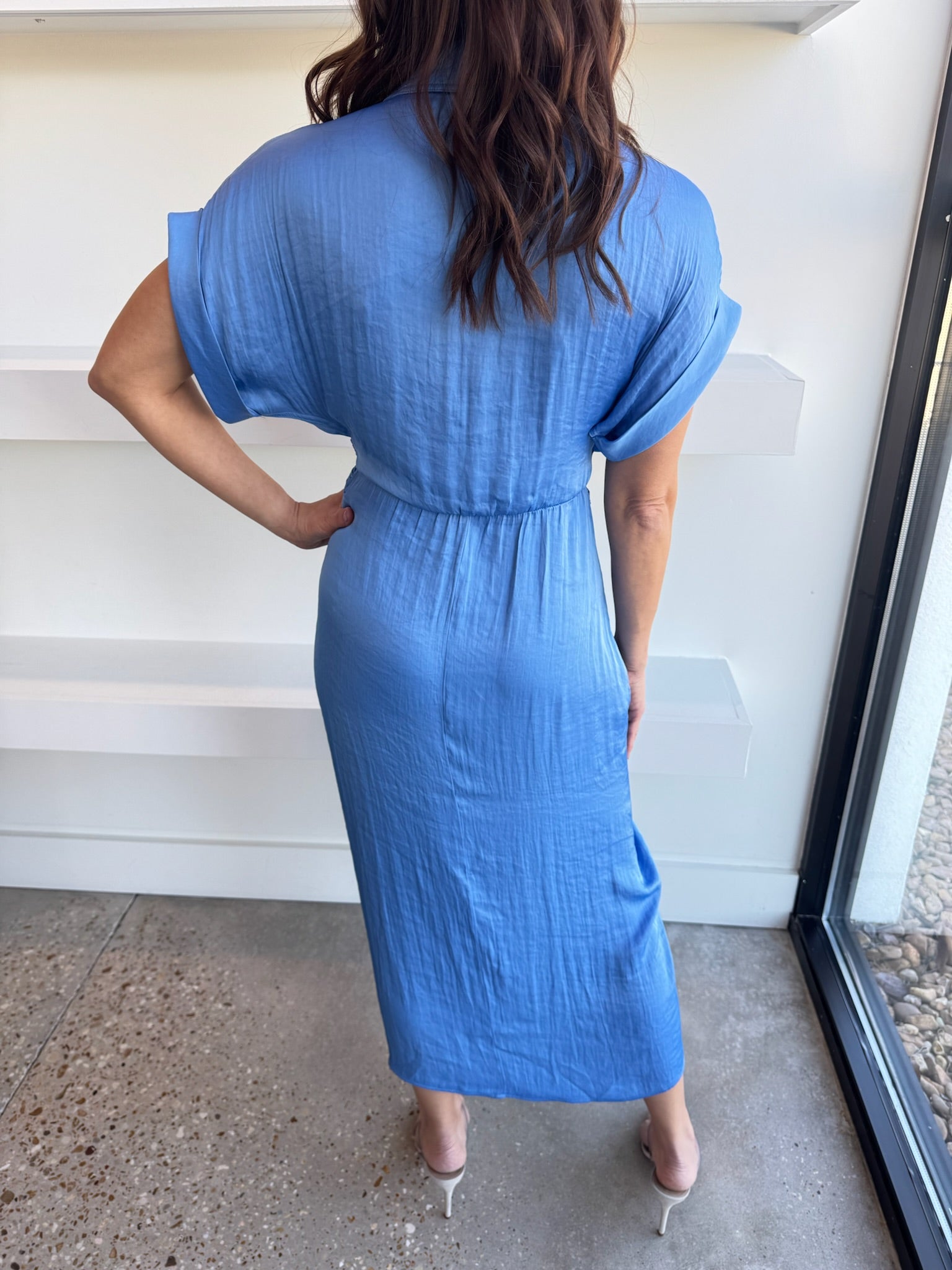 Indigo Blue Tori Dress - Amor Lafayette