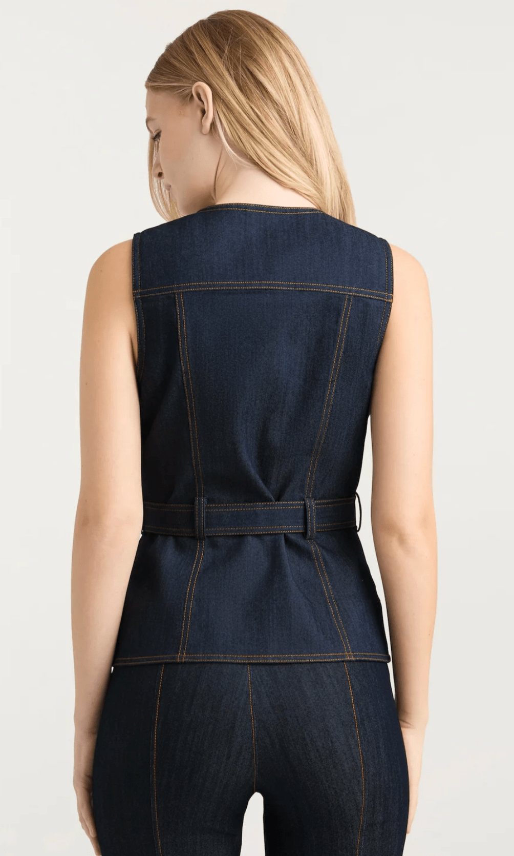 Indigo Denim Reenee Vest - Amor Lafayette