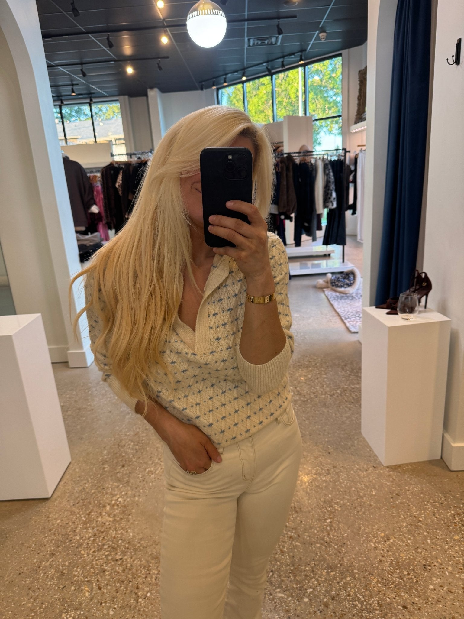 Ivory Farrow Sweater - Amor Lafayette