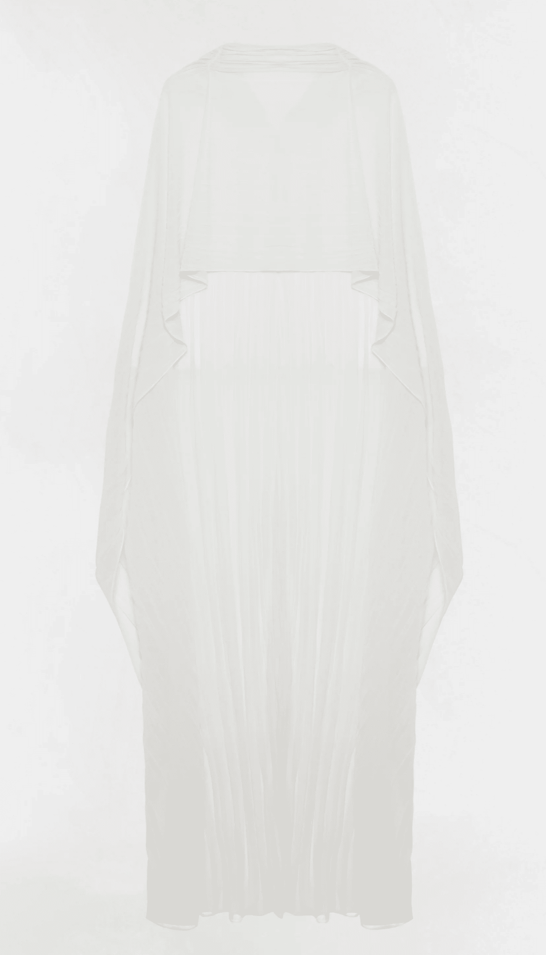 Ivory Genoa Sheer Jersey Cape - Amor Lafayette