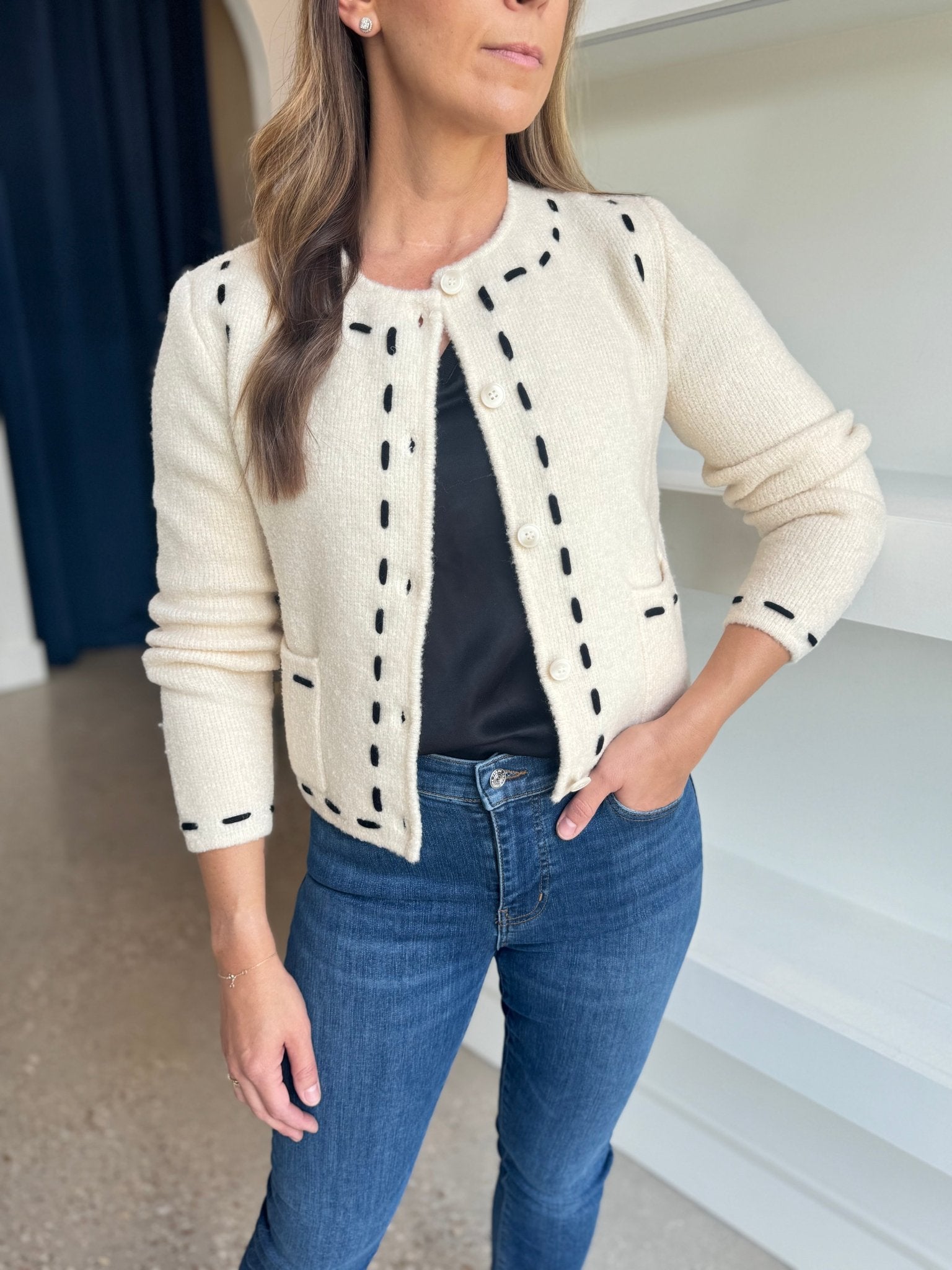 Ivory Juliette Cardigan - Amor Lafayette