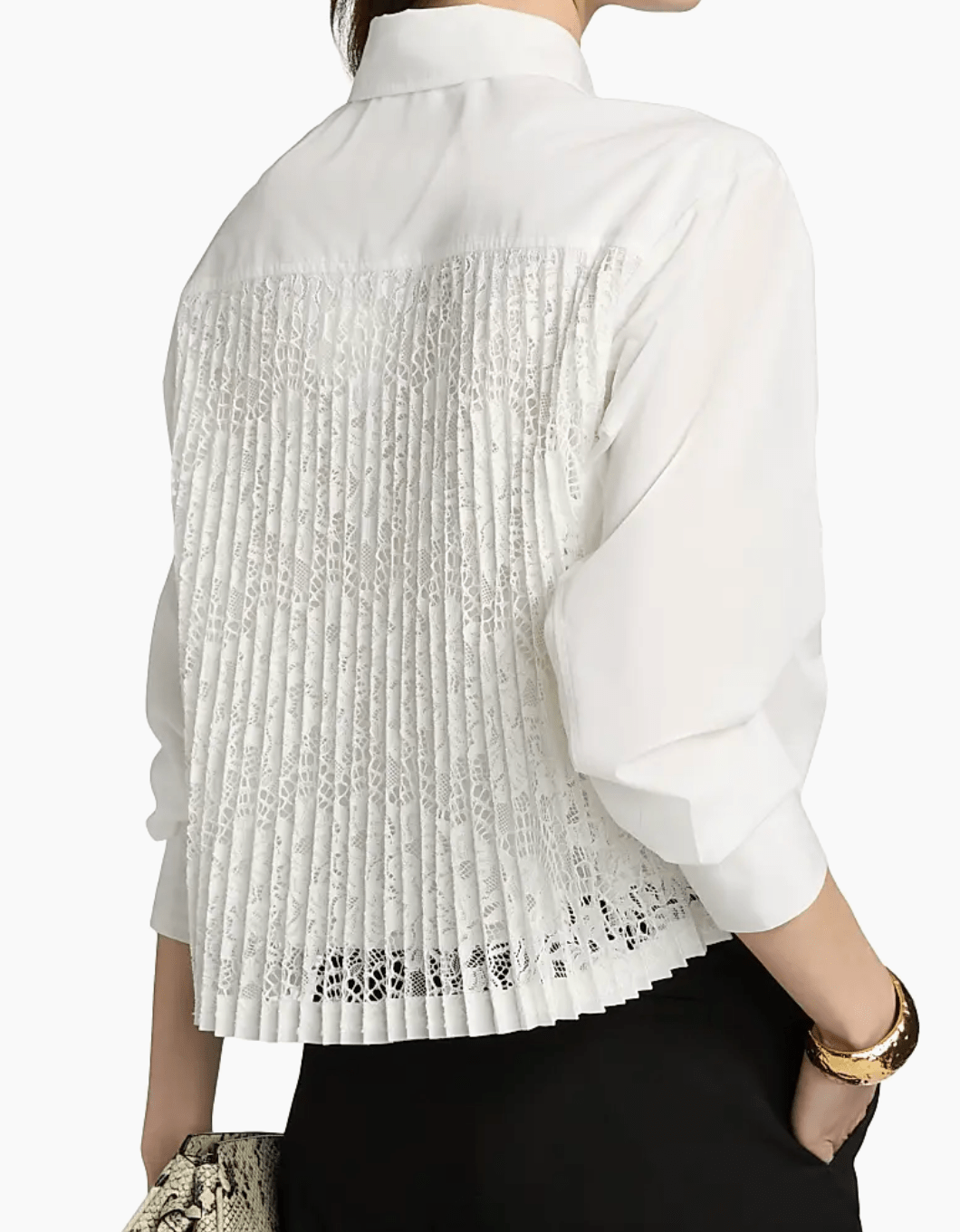 Ivory Kacey Cotton Lace Shirt - Amor Lafayette