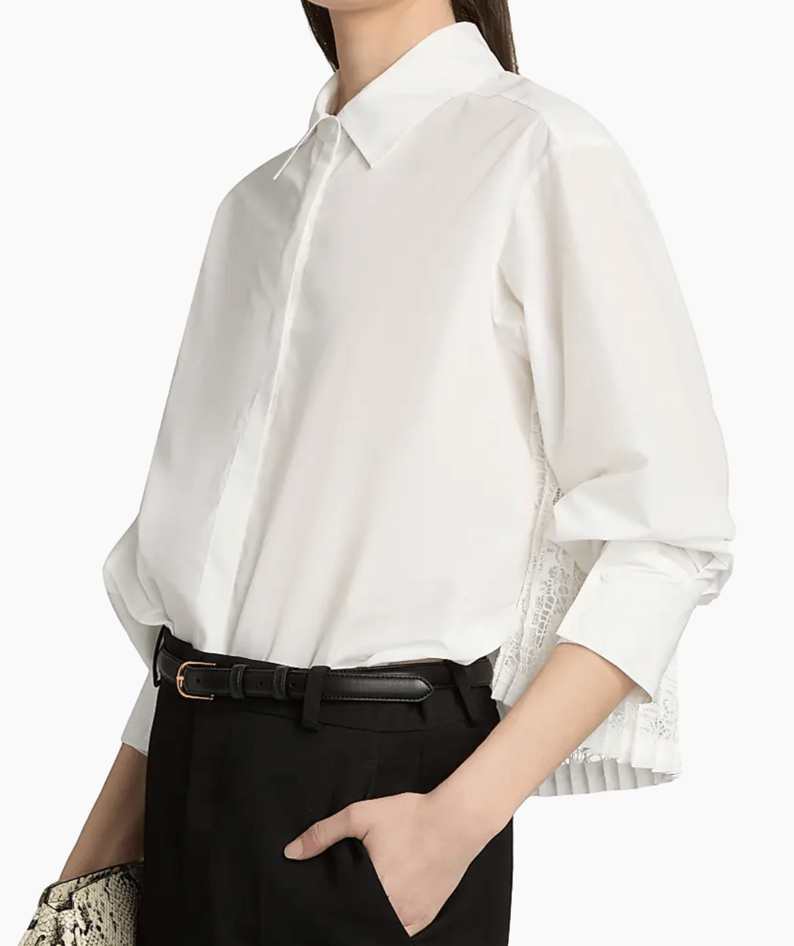 Ivory Kacey Cotton Lace Shirt - Amor Lafayette