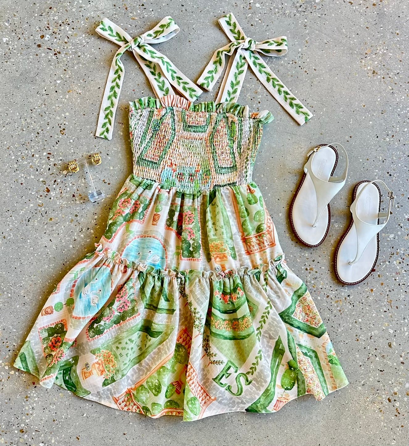 Ivory Olive Sariyah Mini Dress - Amor Lafayette