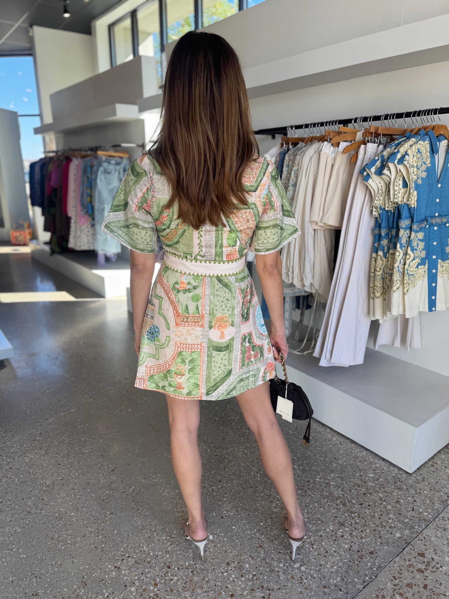 Ivory Olive Sariyah Mini Shirt Dress - Amor Lafayette