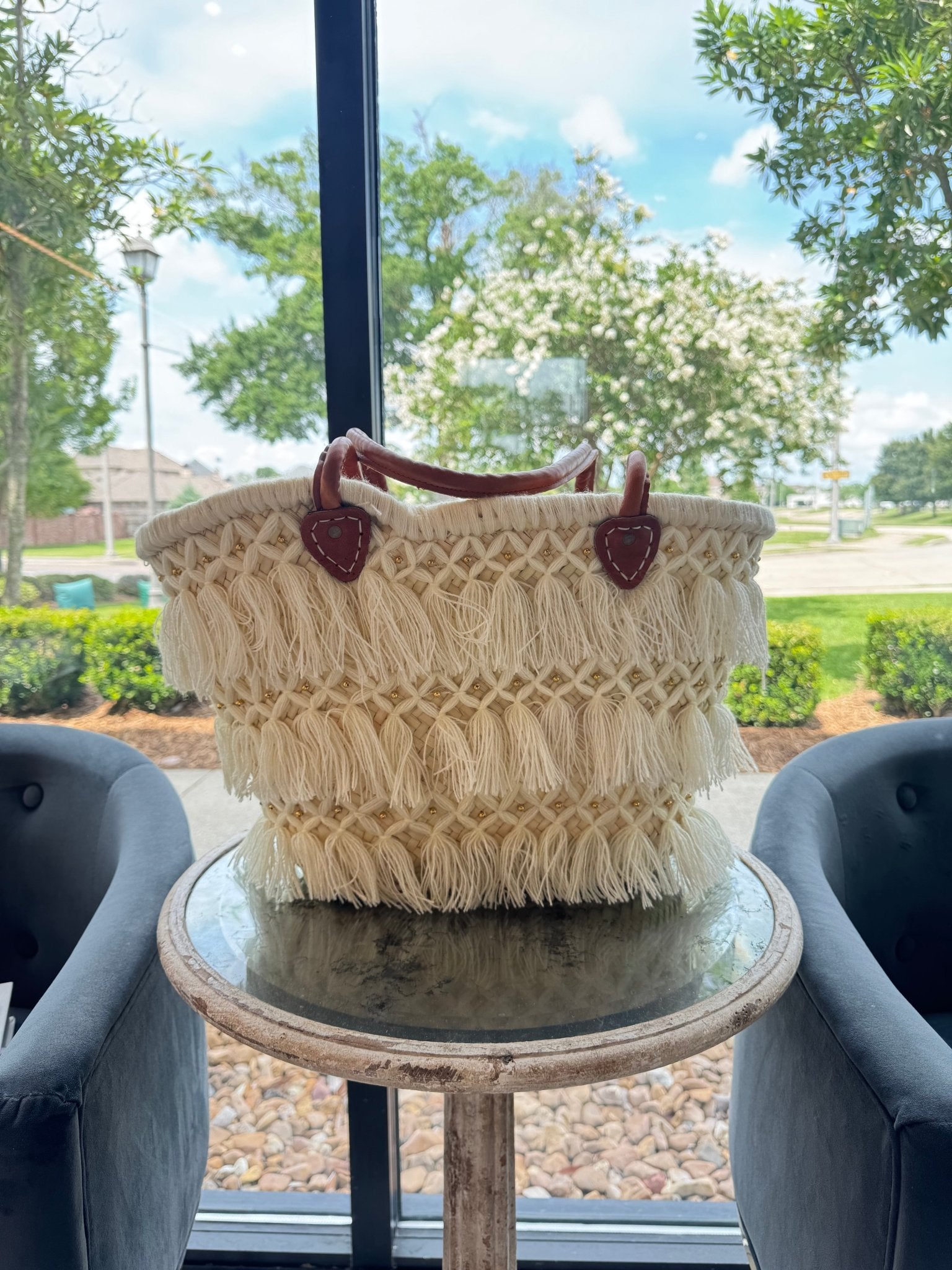 Ivory Sands Tassel Tote - Amor Lafayette