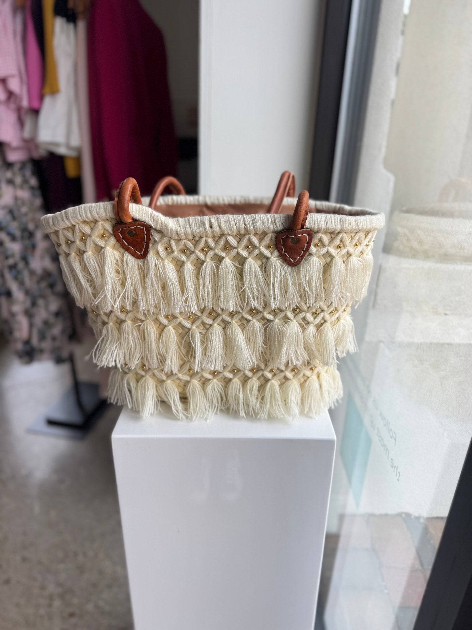 Ivory Sands Tassel Tote - Amor Lafayette