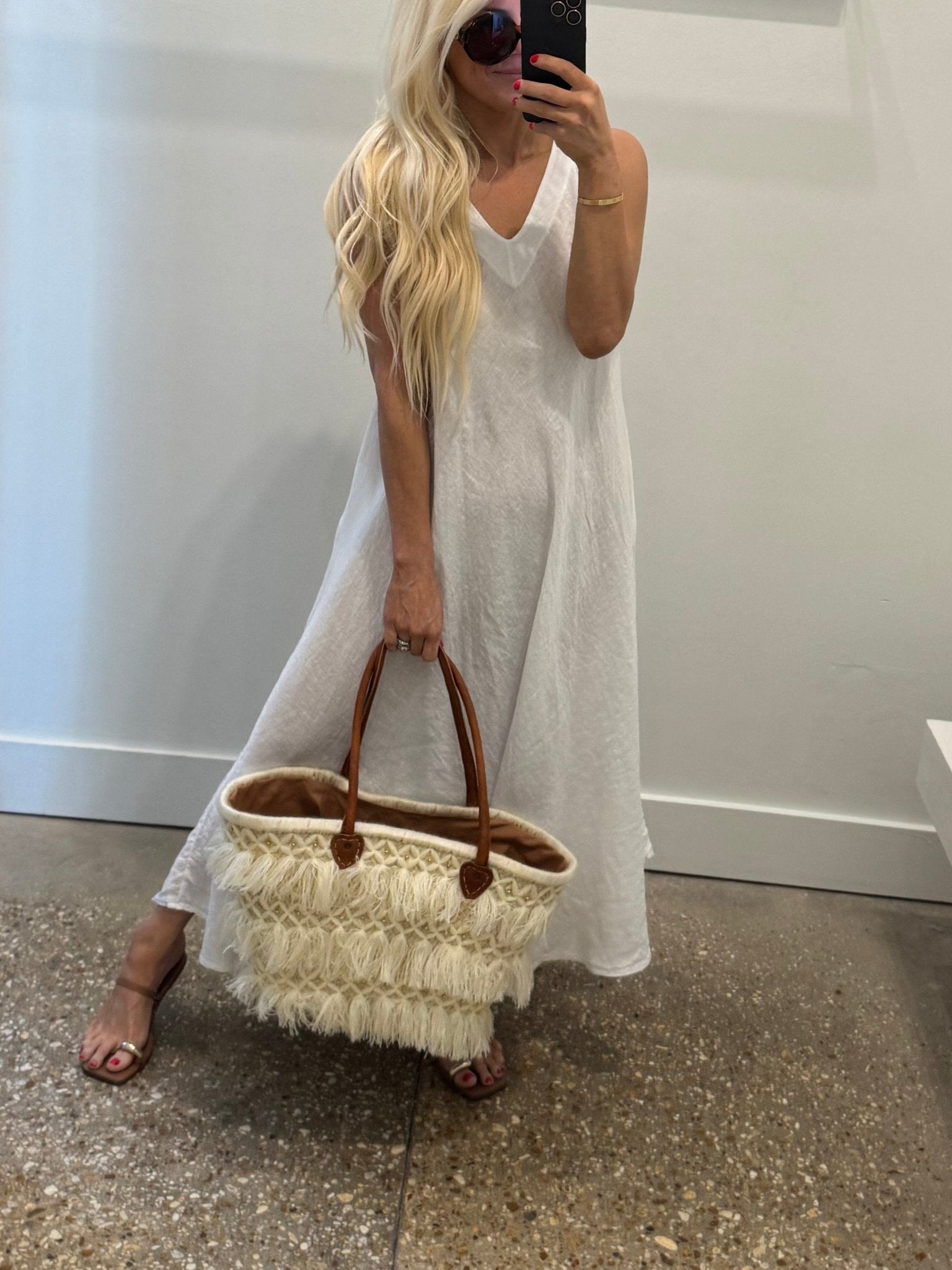 Ivory Sands Tassel Tote - Amor Lafayette