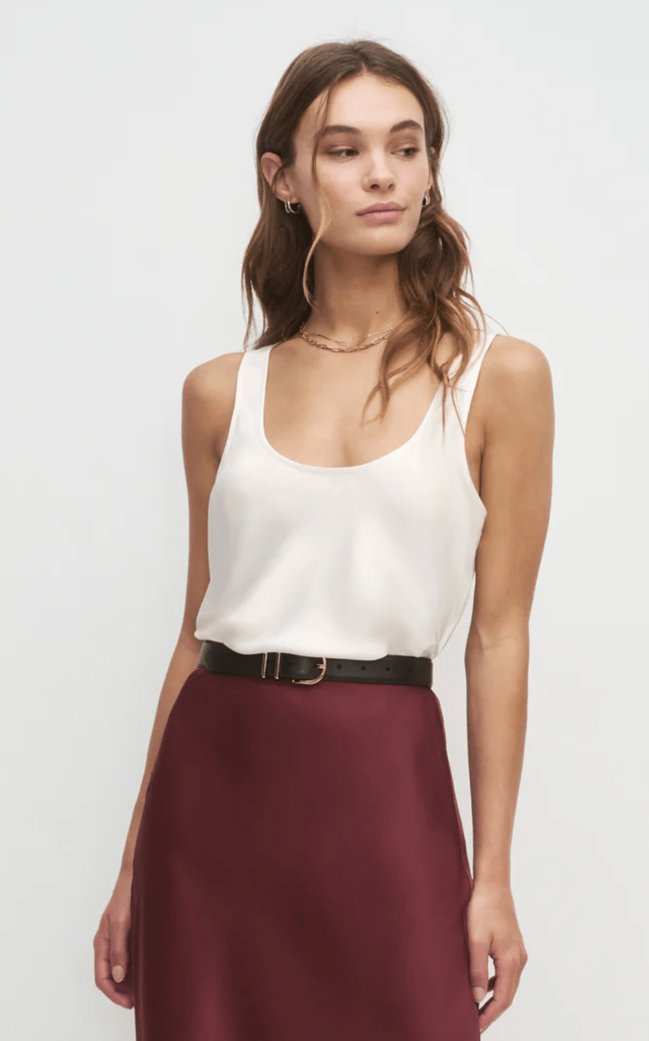 Ivory The Clean Cut Tank - Amor Lafayette