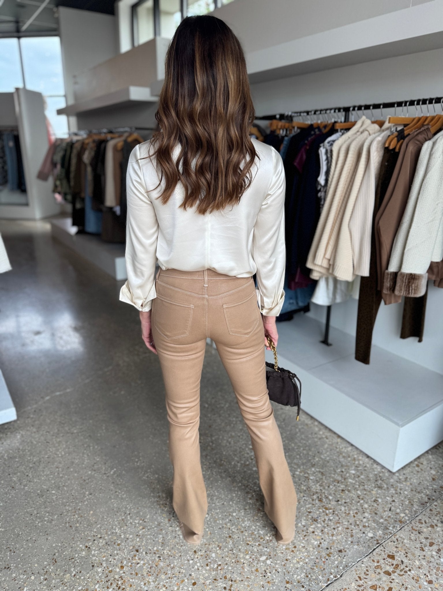 Ivory Veronica Bow Blouse - Amor Lafayette