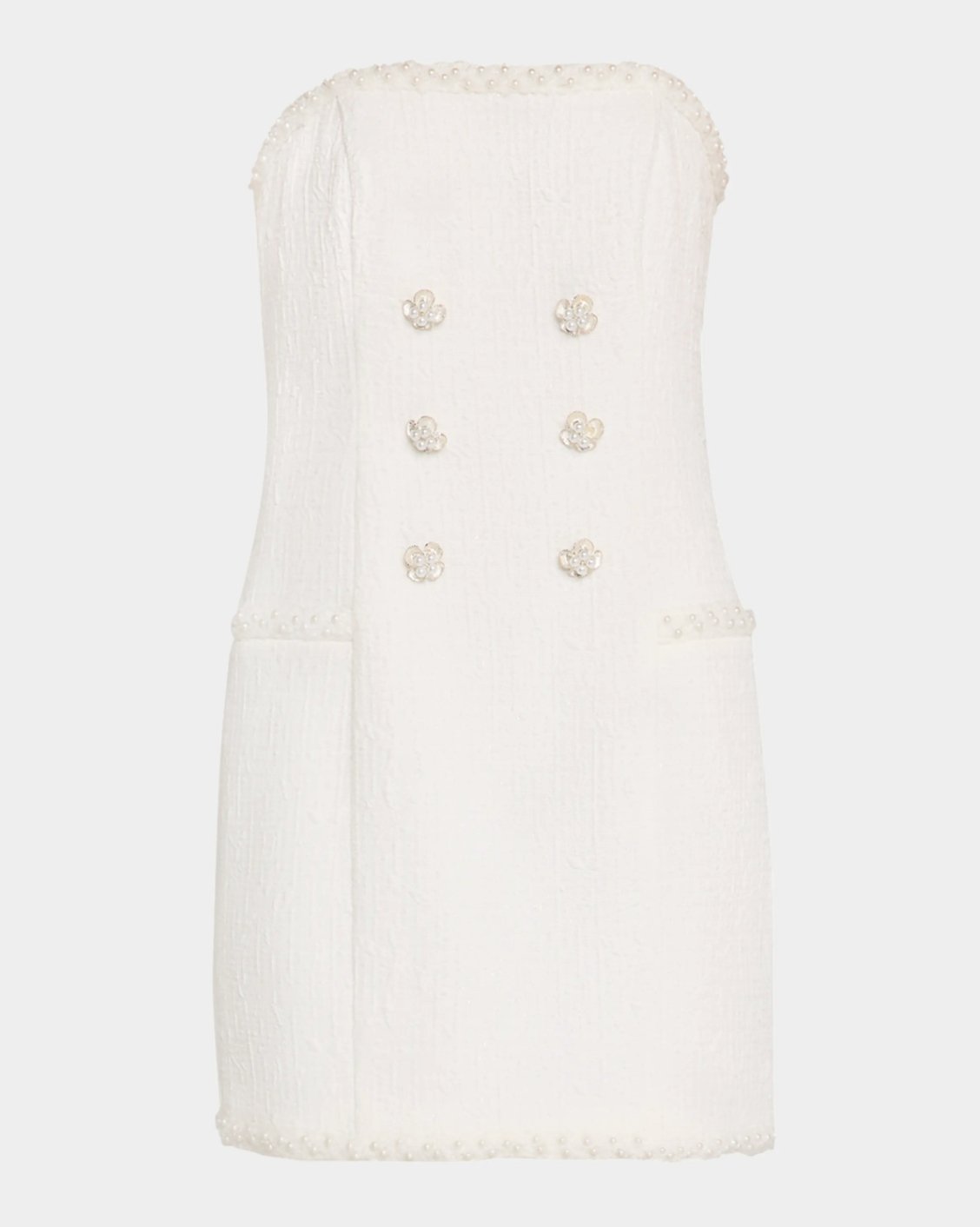 Ivory Victoria Boucle Mini Dress - Amor Lafayette
