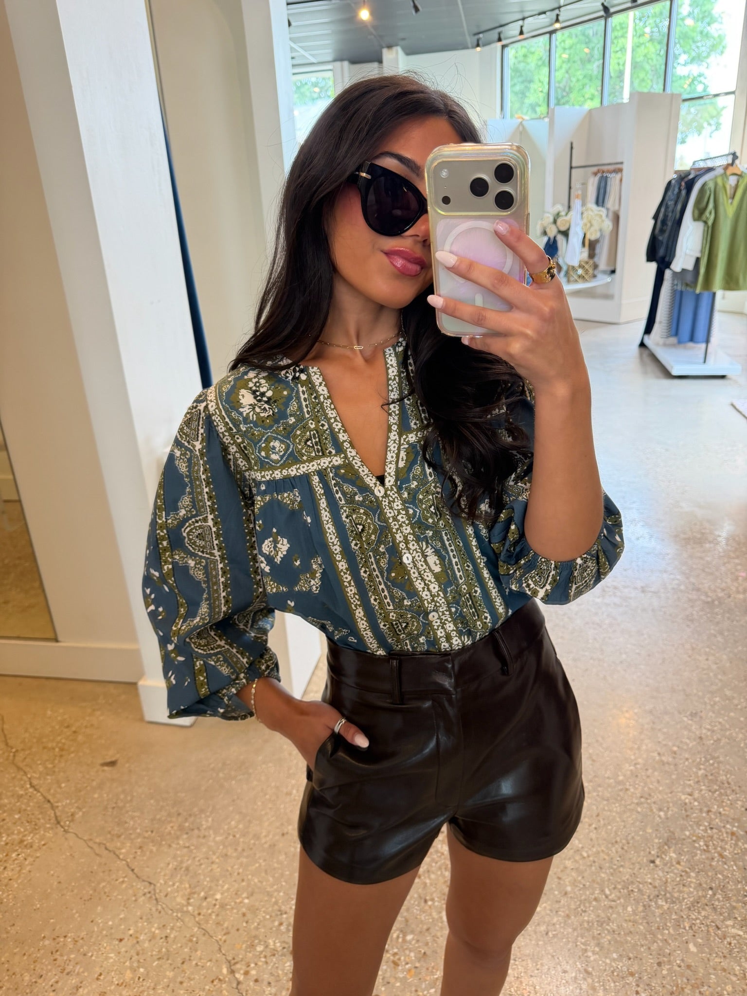 JAX VEGAN LEATHER SHORTS - Amor Lafayette