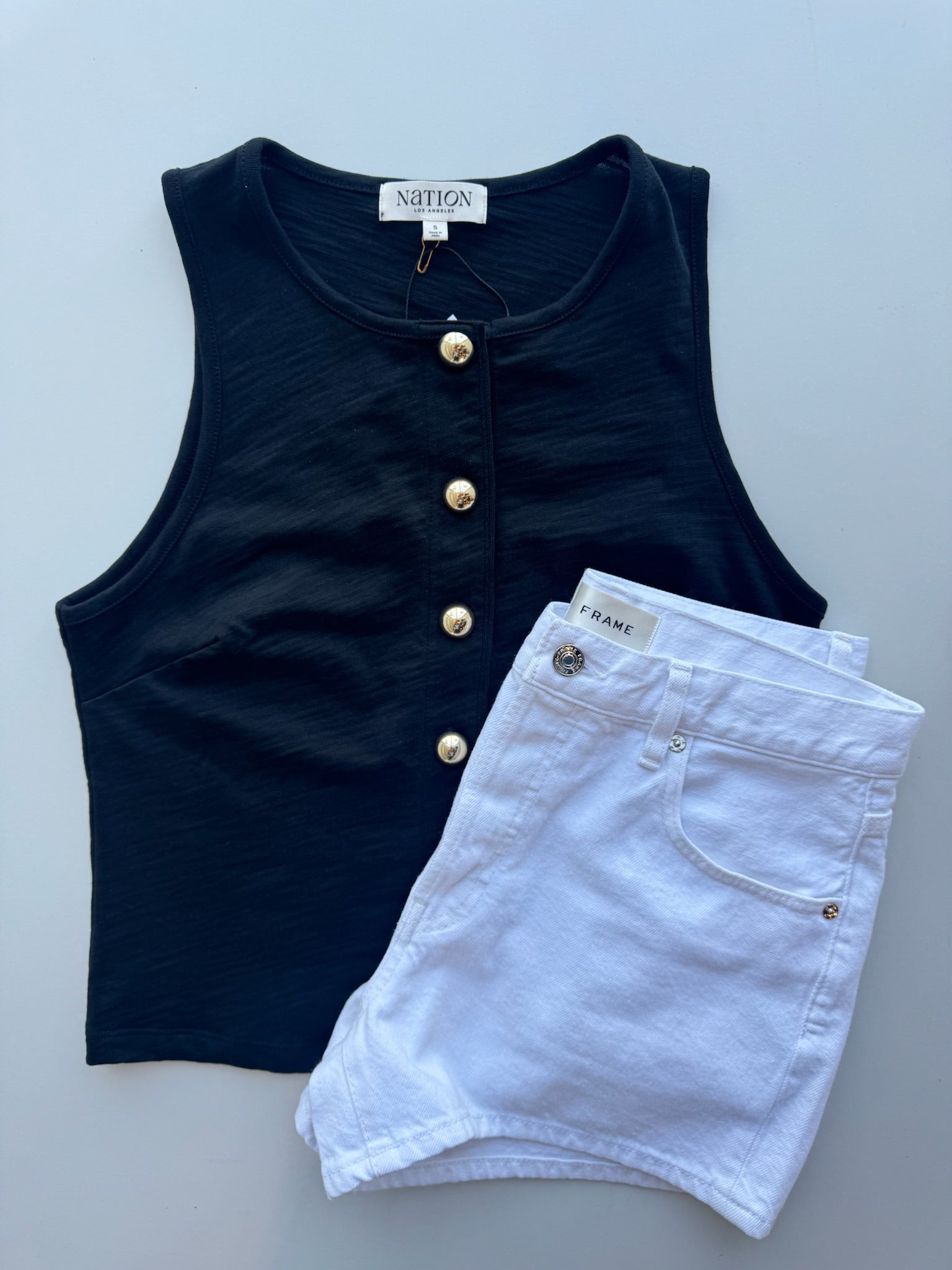 Jet Black Abbie Tank - Amor Lafayette