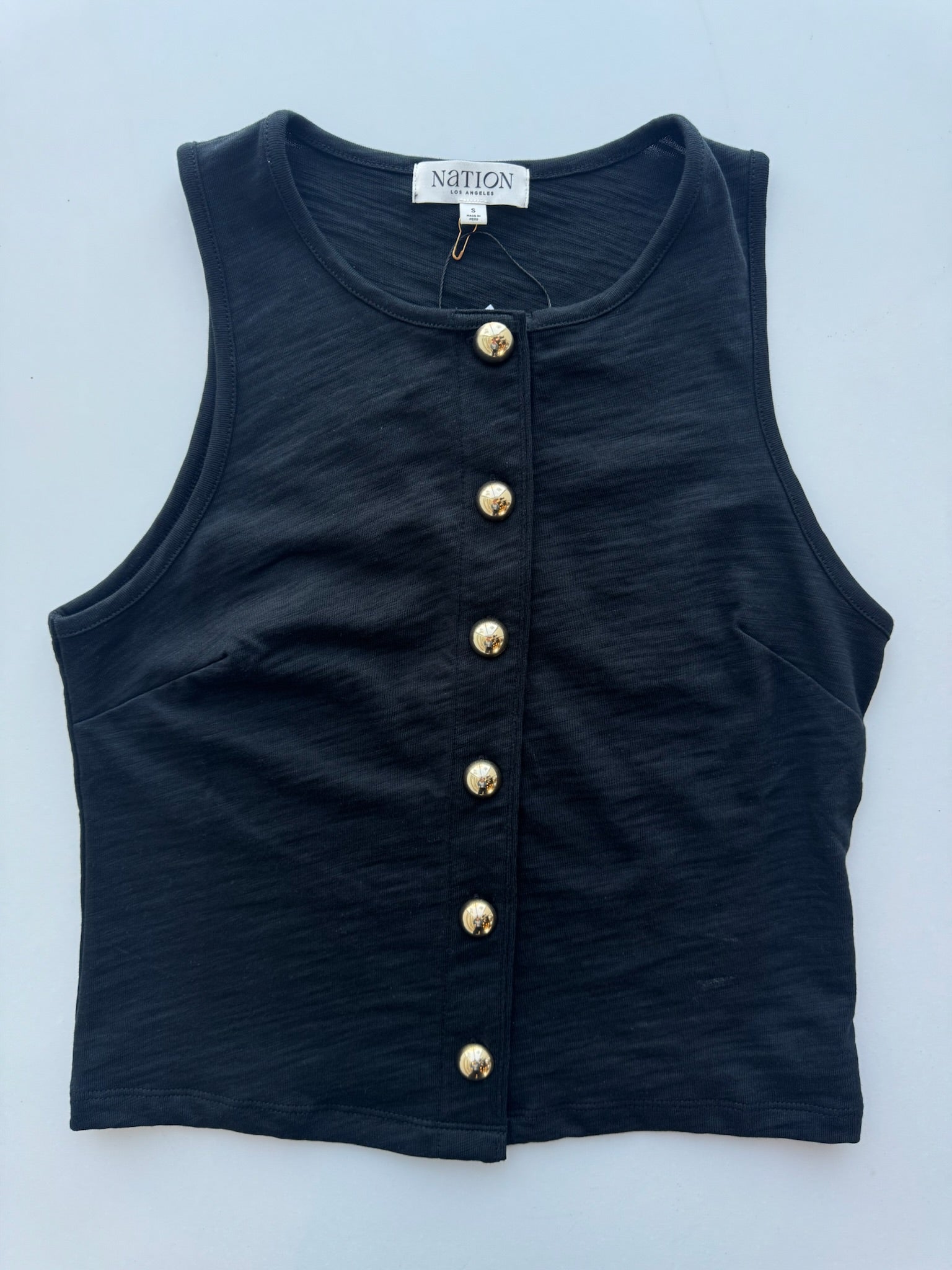 Jet Black Abbie Tank - Amor Lafayette