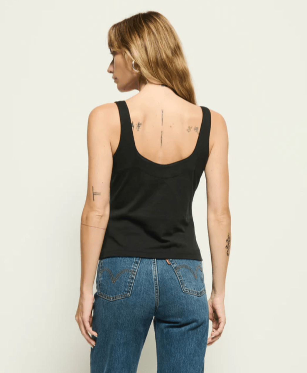 Jet Black Brya Tank - Amor Lafayette