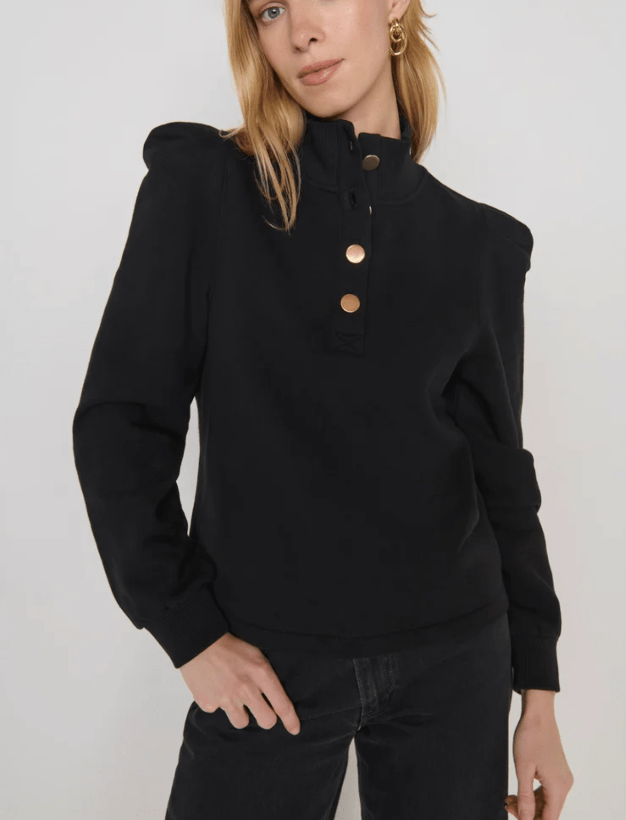 Jet Black Jessie Sweatshirt - Amor Lafayette