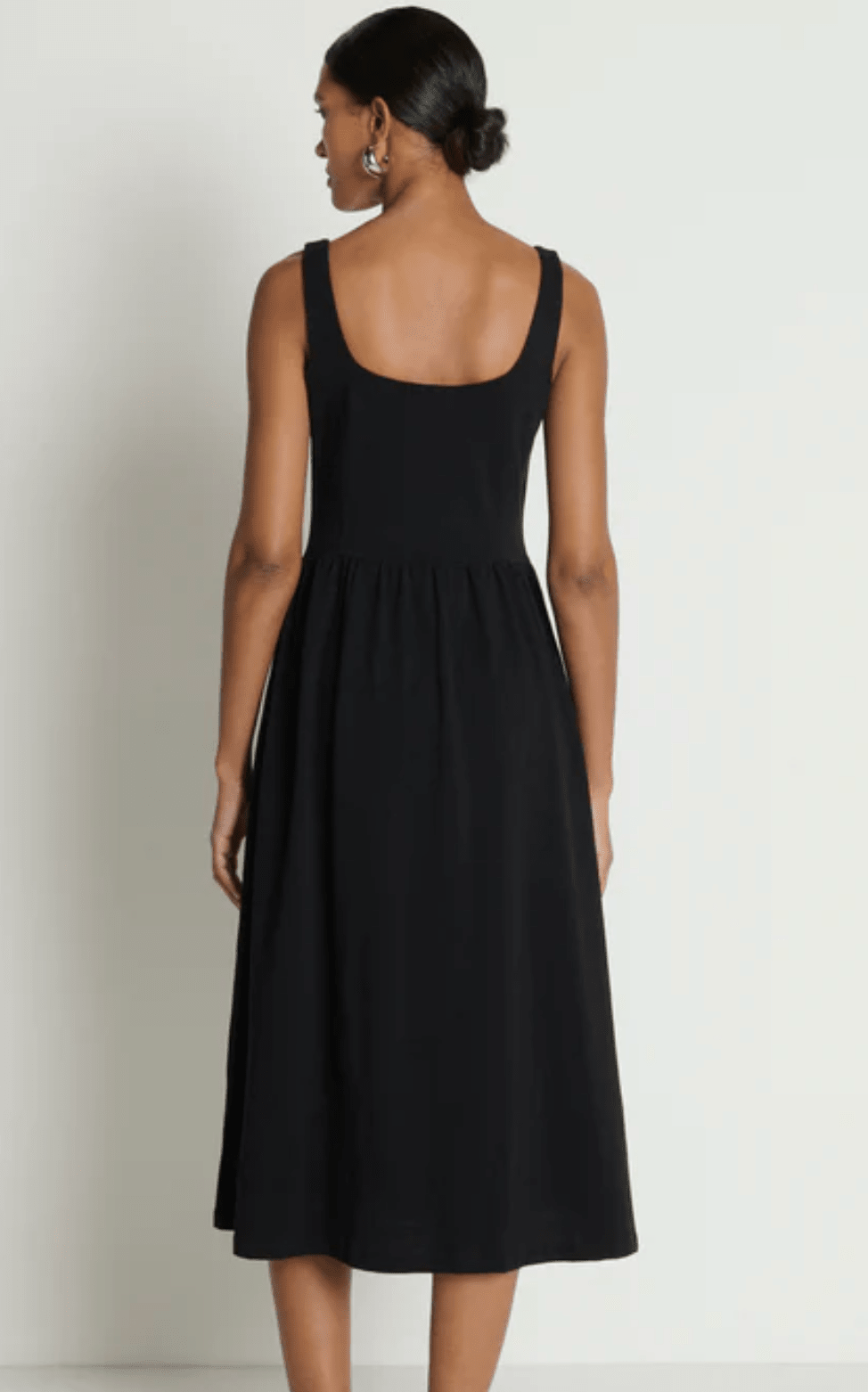 Jet Black Laurel Midi Dress - Amor Lafayette