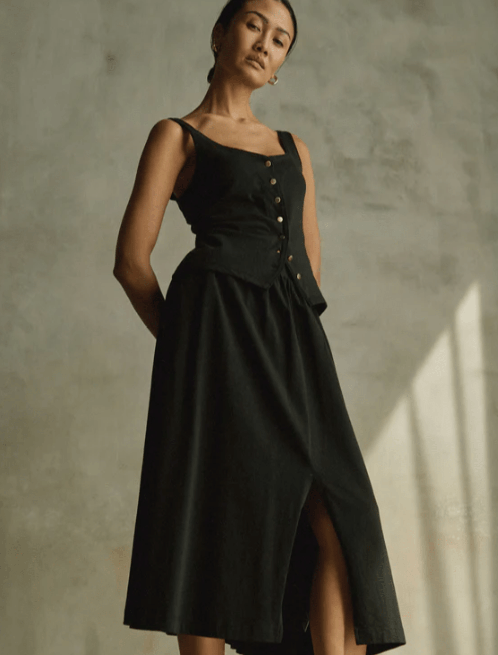 Jet Black Vida Skirt - Amor Lafayette