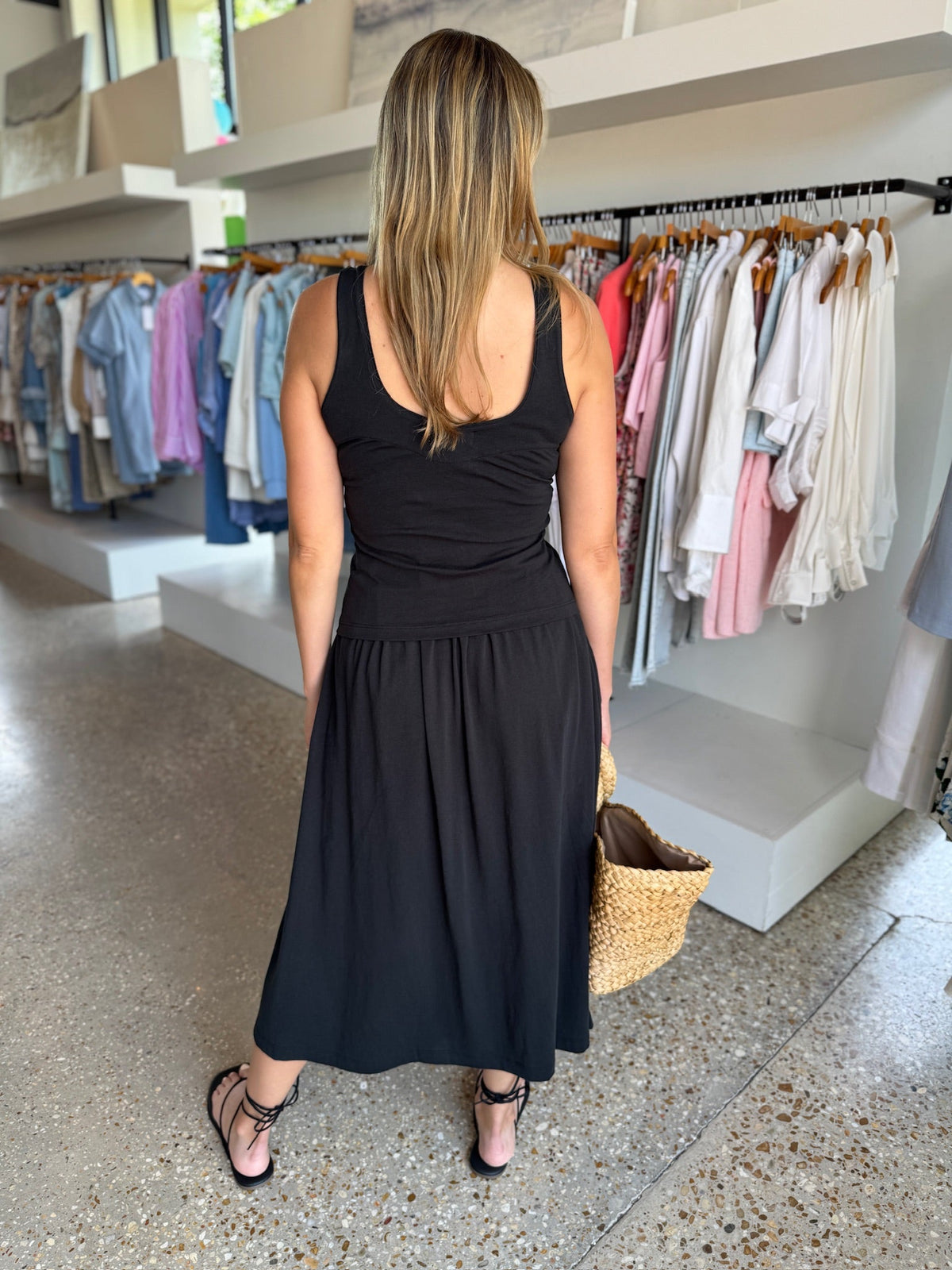 Jet Black Vida Skirt - Amor Lafayette