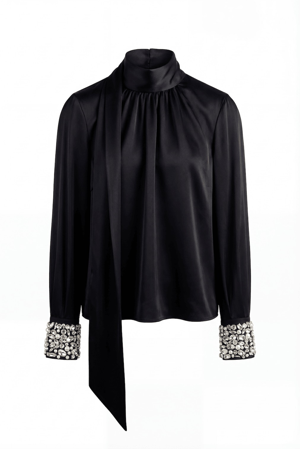 Jet VERONICA BOW BLOUSE WITH EMBELLISHMENT - Amor Lafayette