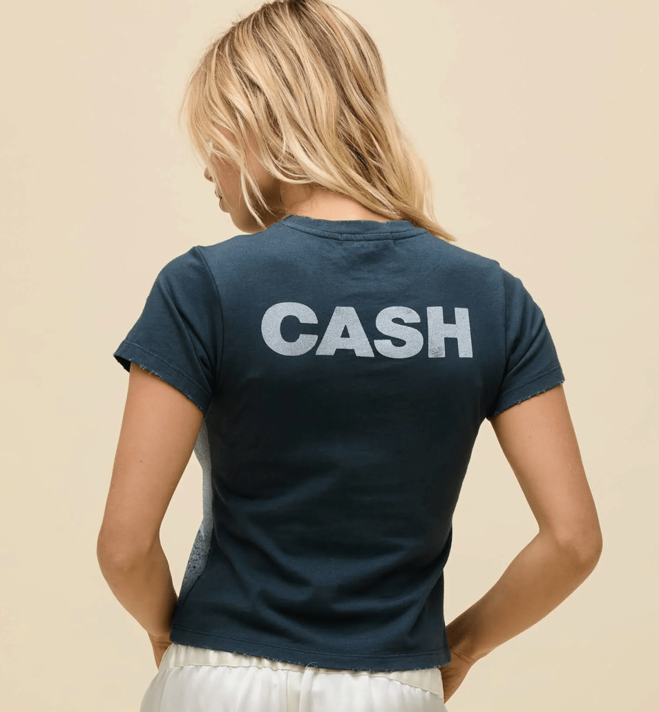 Johnny Cash Silhouette Vintage Tee - Amor Lafayette